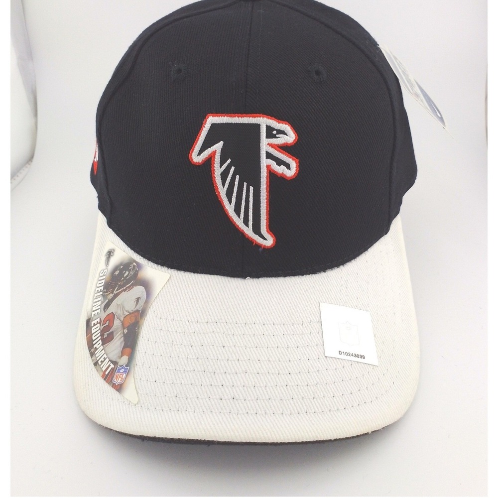 Vintage Sports Specialties Atlanta Falcons NFL Cap Mens Black White Sideline Hat